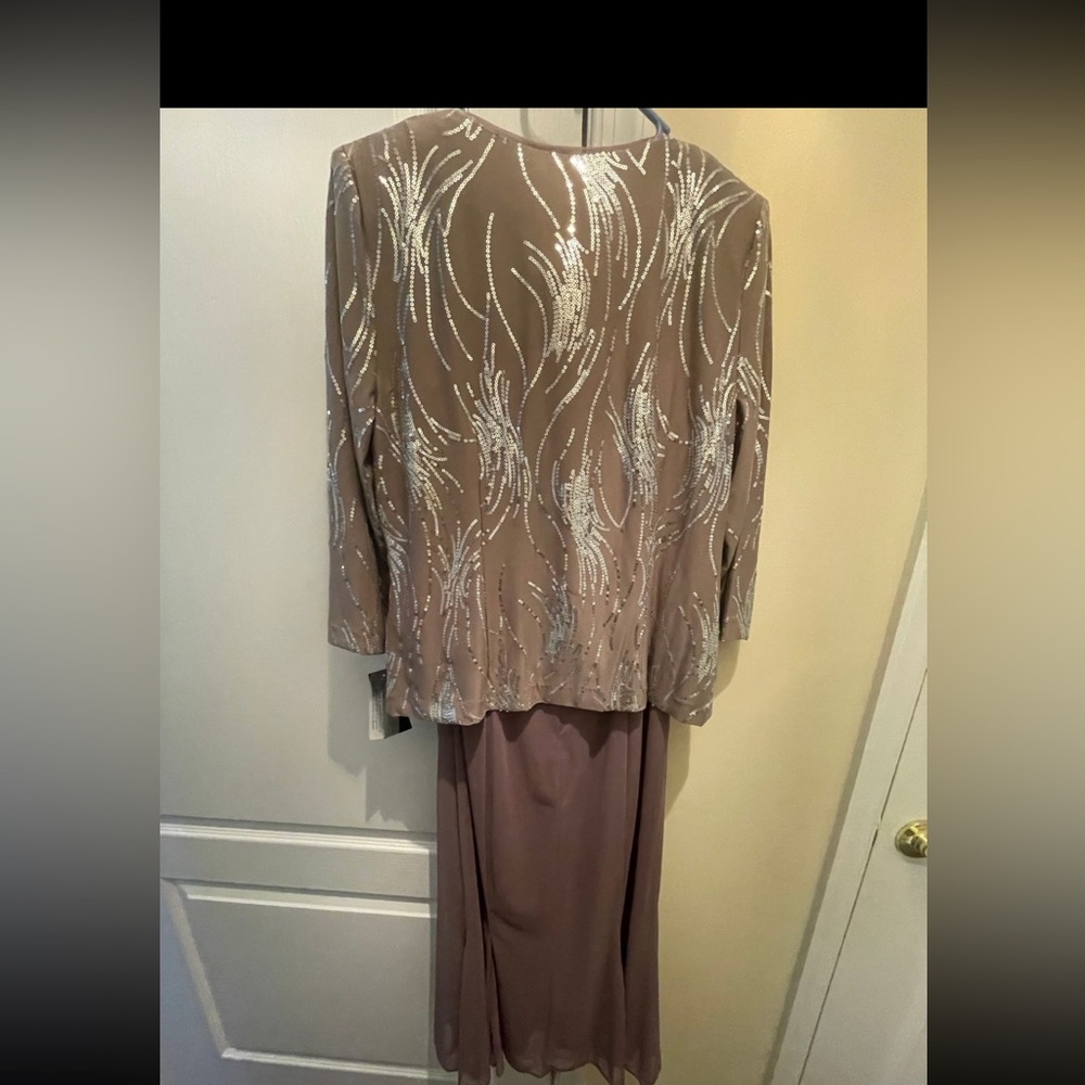 Coffee brown 2 two piece Alex Evenings dress